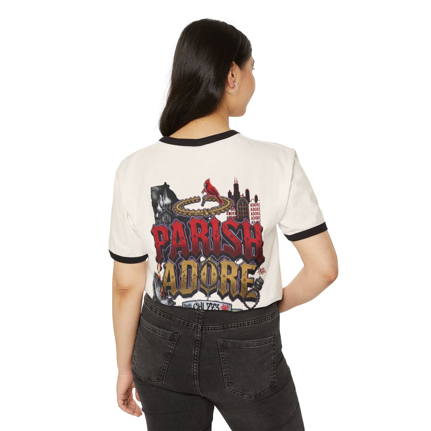 CHI 773 Unisex Cotton Ringer T-Shirt