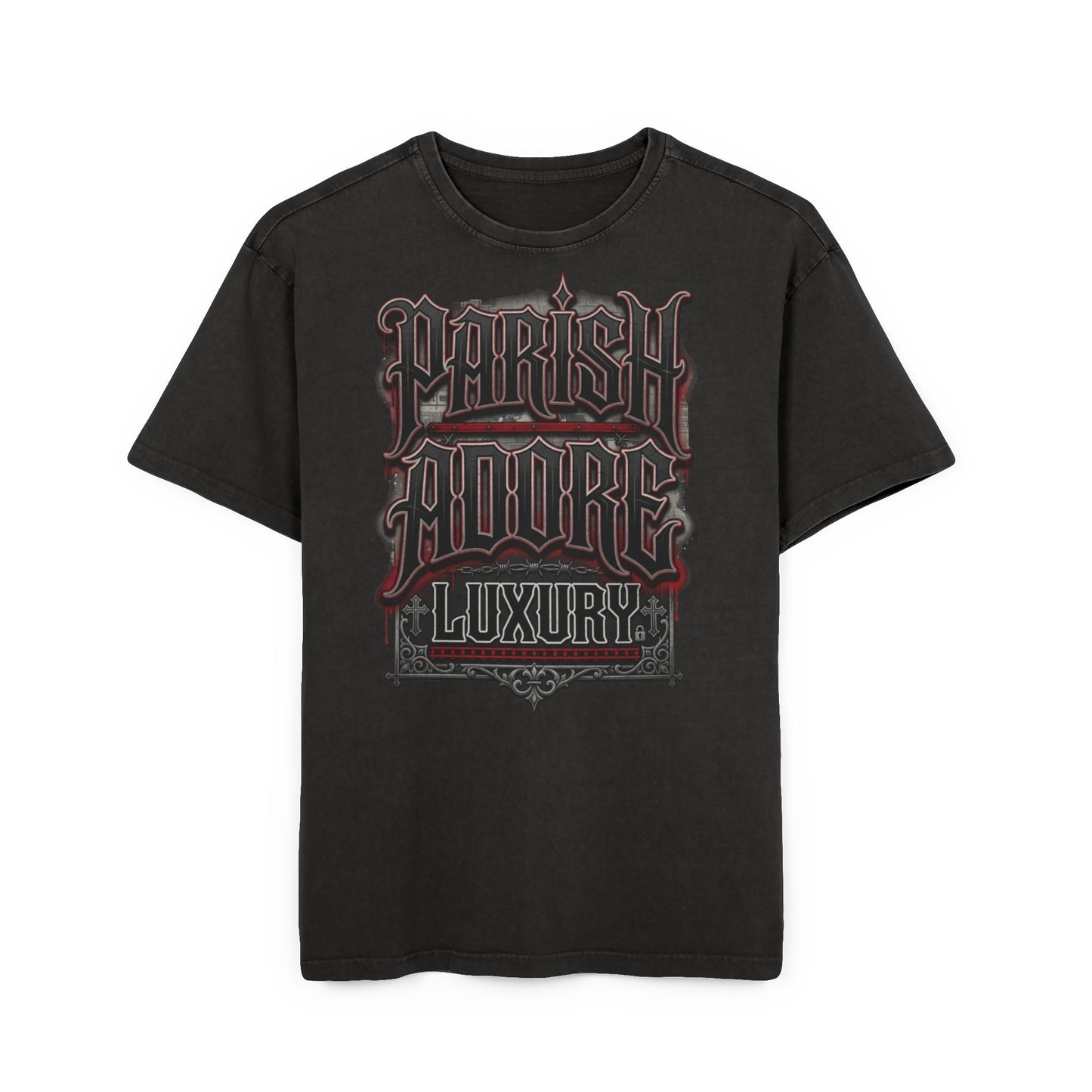 PA Night fall Men's Acid Washed Heavy Oversize Tee