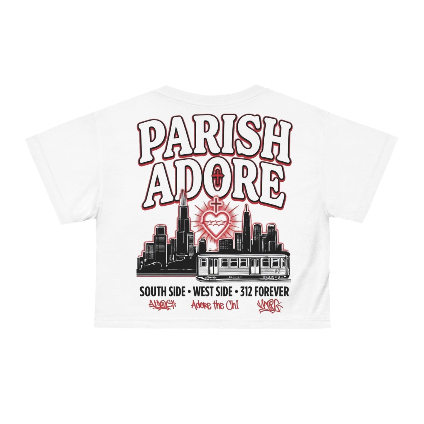 PA Adore The Chi Ladies Crop Tee