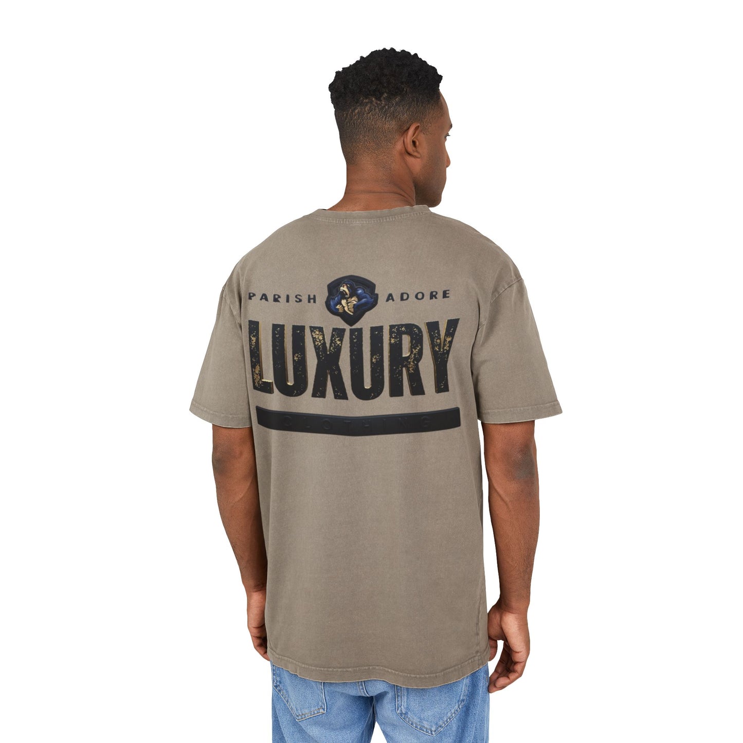 PA CLASSIC Men's Acid Washed Heavy Oversize Tee