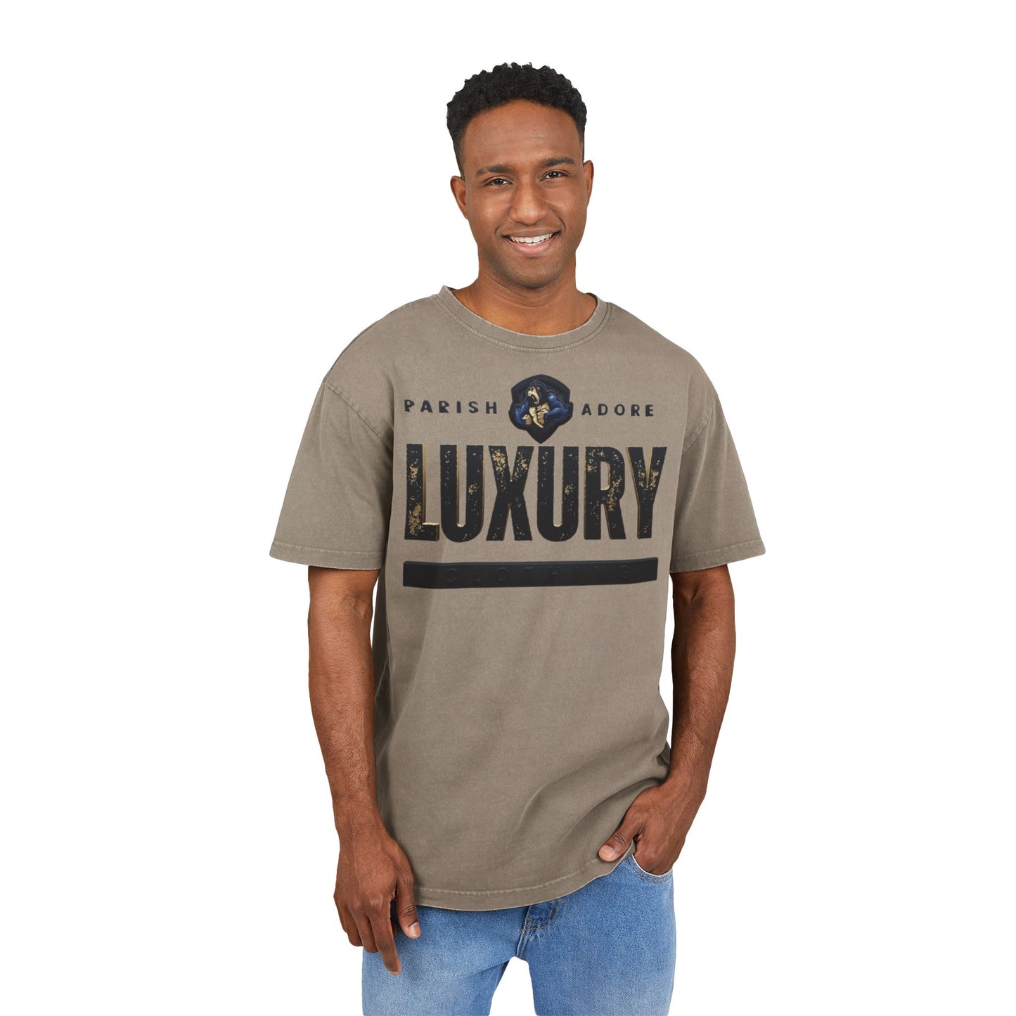 PA CLASSIC Men's Acid Washed Heavy Oversize Tee