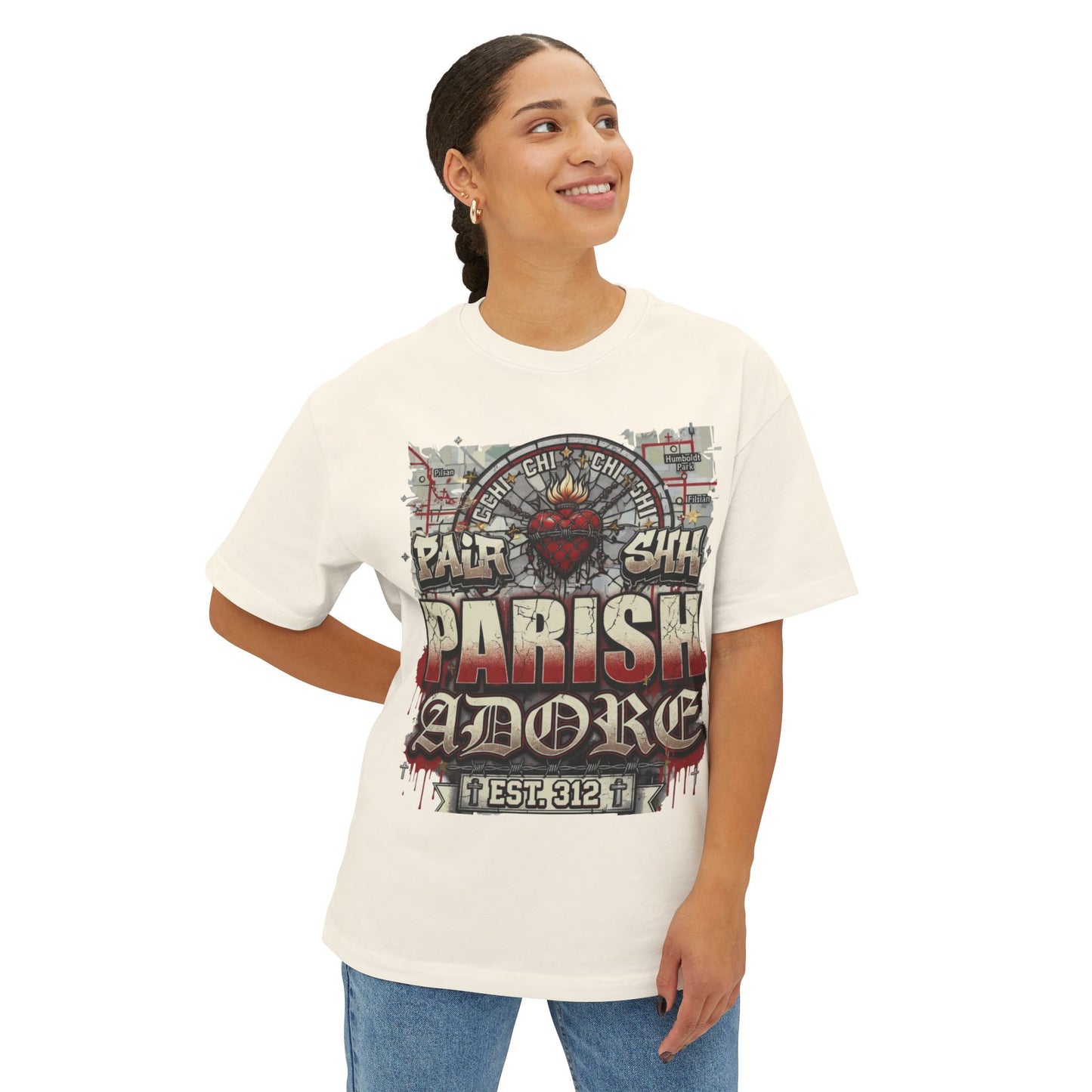 Chi Town Unisex Oversized Boxy Tee