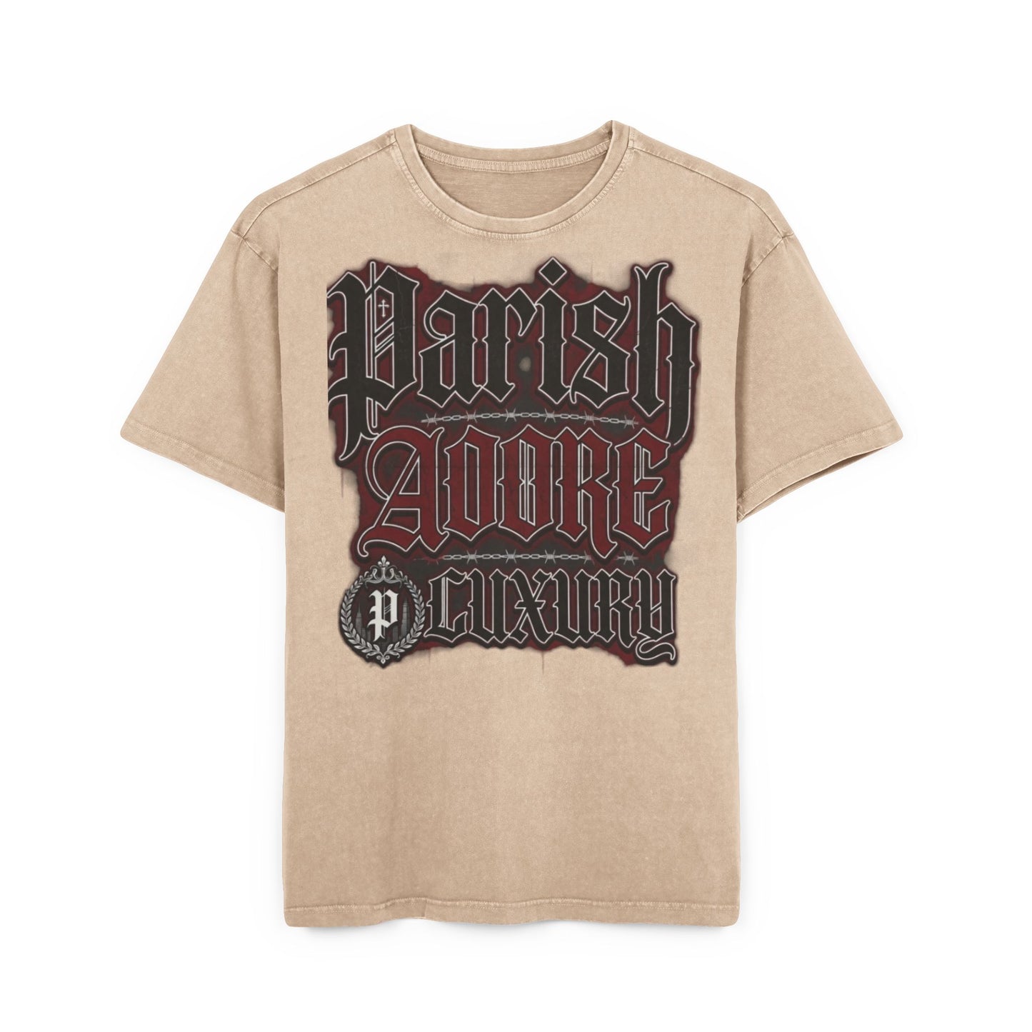 PA Nation Men's Acid Washed Heavy Oversize Tee