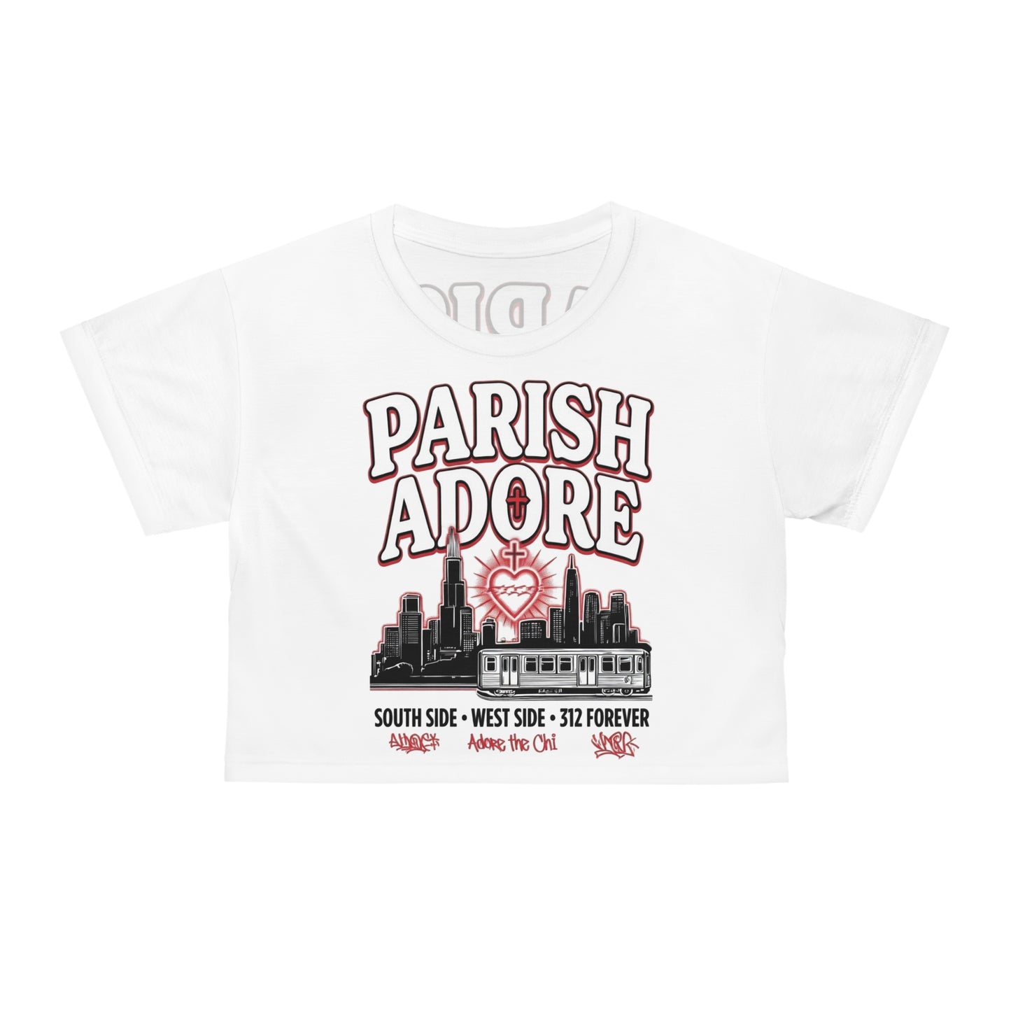 PA Adore The Chi Ladies Crop Tee