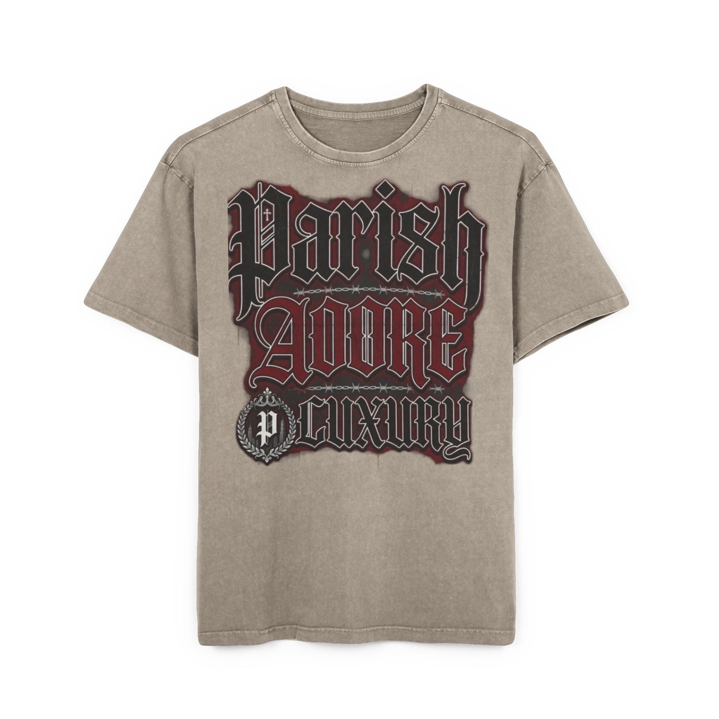 PA Nation Men's Acid Washed Heavy Oversize Tee