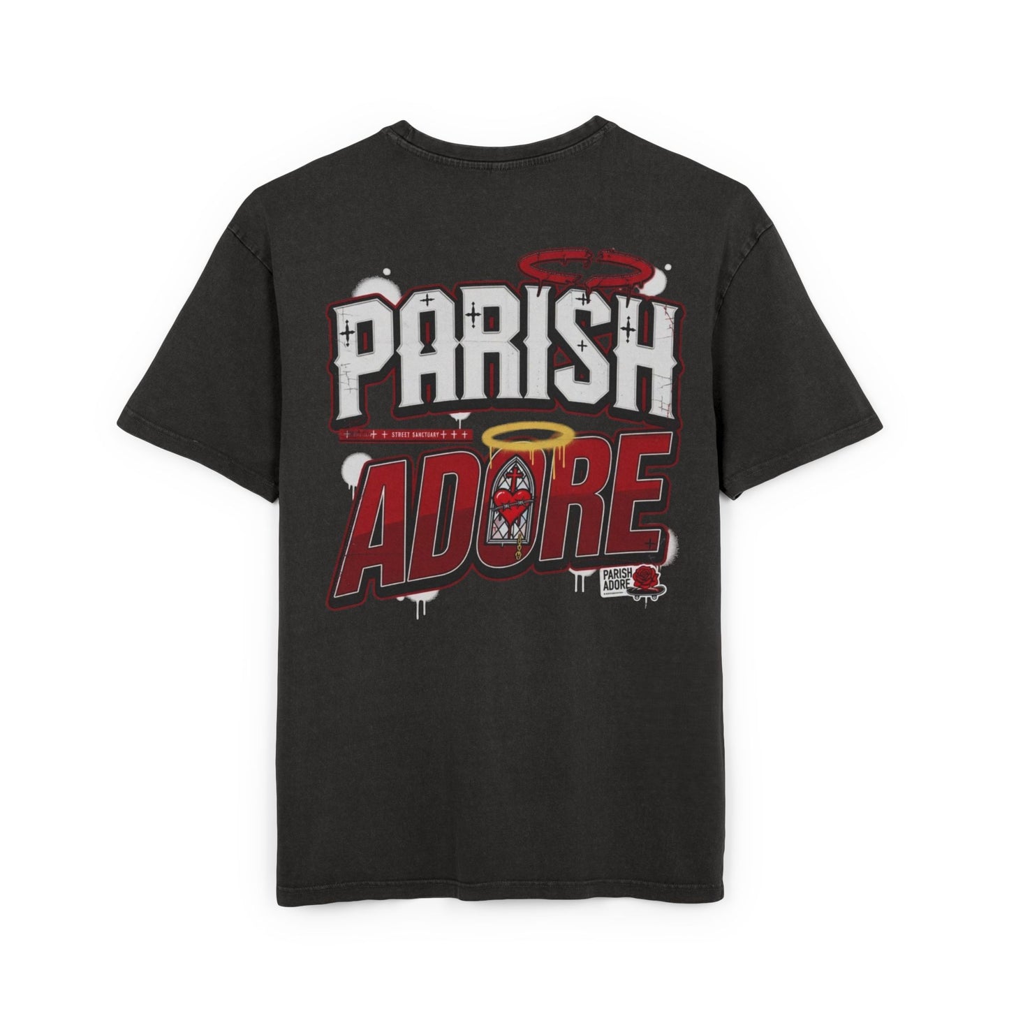 PA Men's Street Sanctuary Acid Washed Heavy Oversize Tee