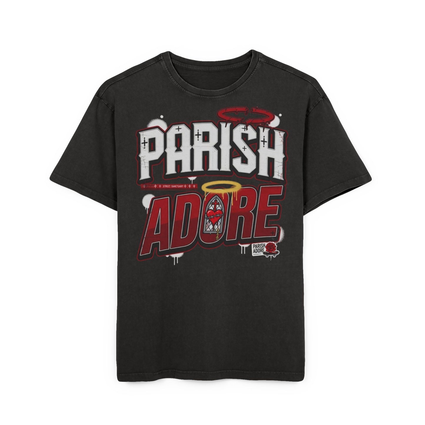 PA Men's Street Sanctuary Acid Washed Heavy Oversize Tee