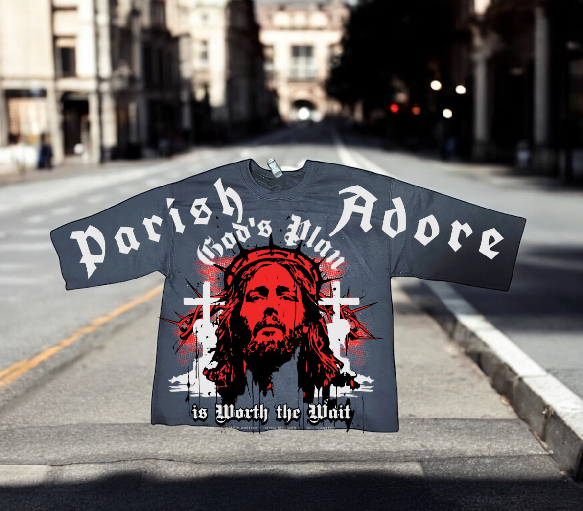 PA God’s Plan Mid- Length Oversized Sweater