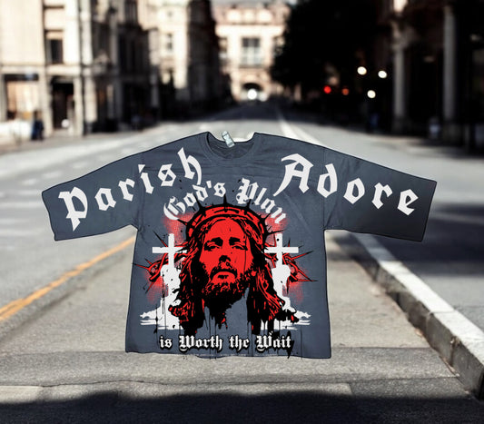 PA God’s Plan Mid- Length Oversized Sweater