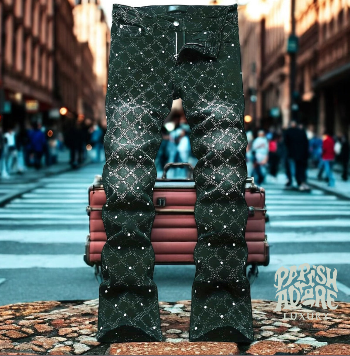 PA Luxury Diamond Studed Jeans