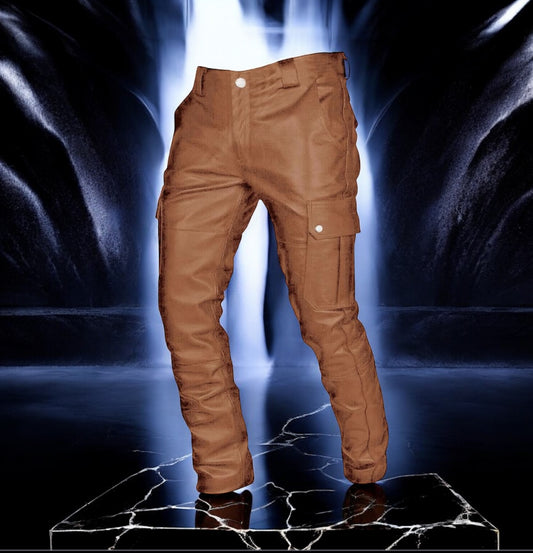 PA ens Faux Leather Pants Goth Retro Tapered Trousers