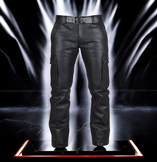 PA ens Faux Leather Pants Goth Retro Tapered Trousers