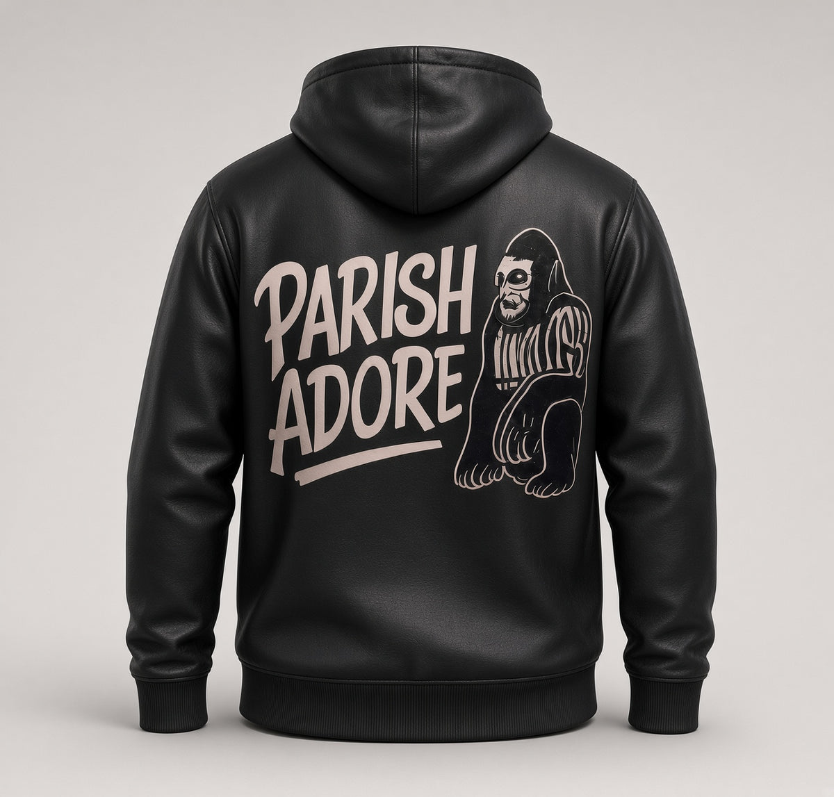 PA Retro Leather Hoodie
