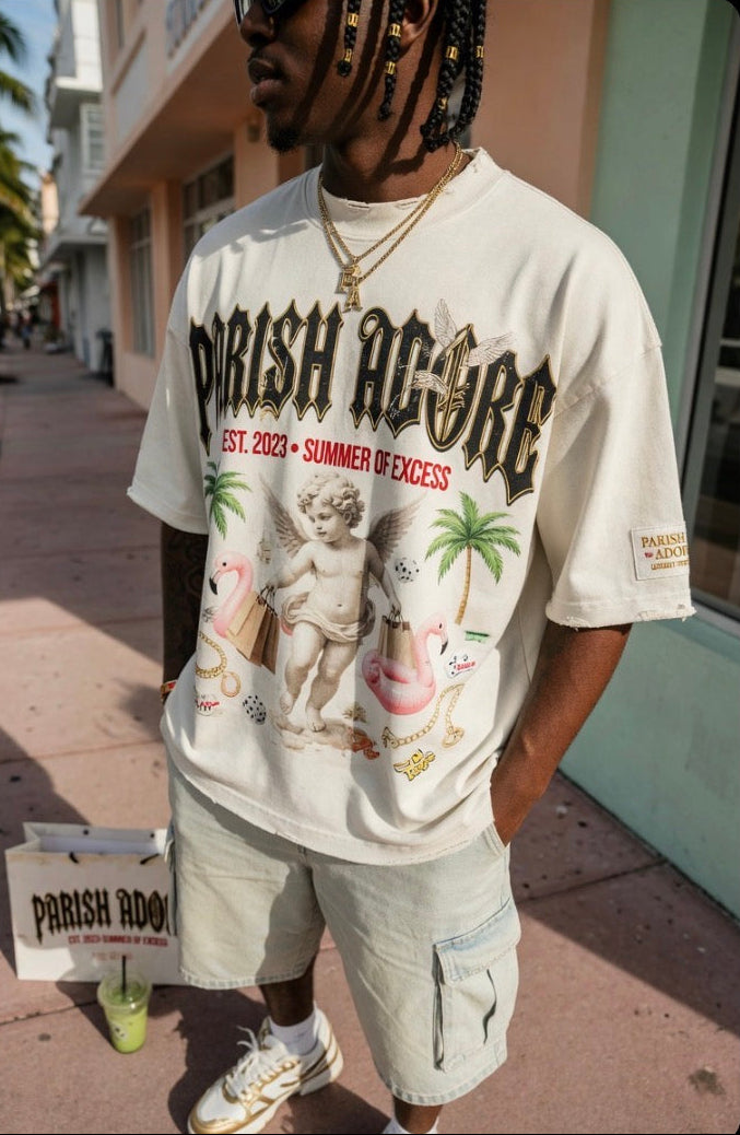PA  Summer of Excess Oversized Boxy Tee