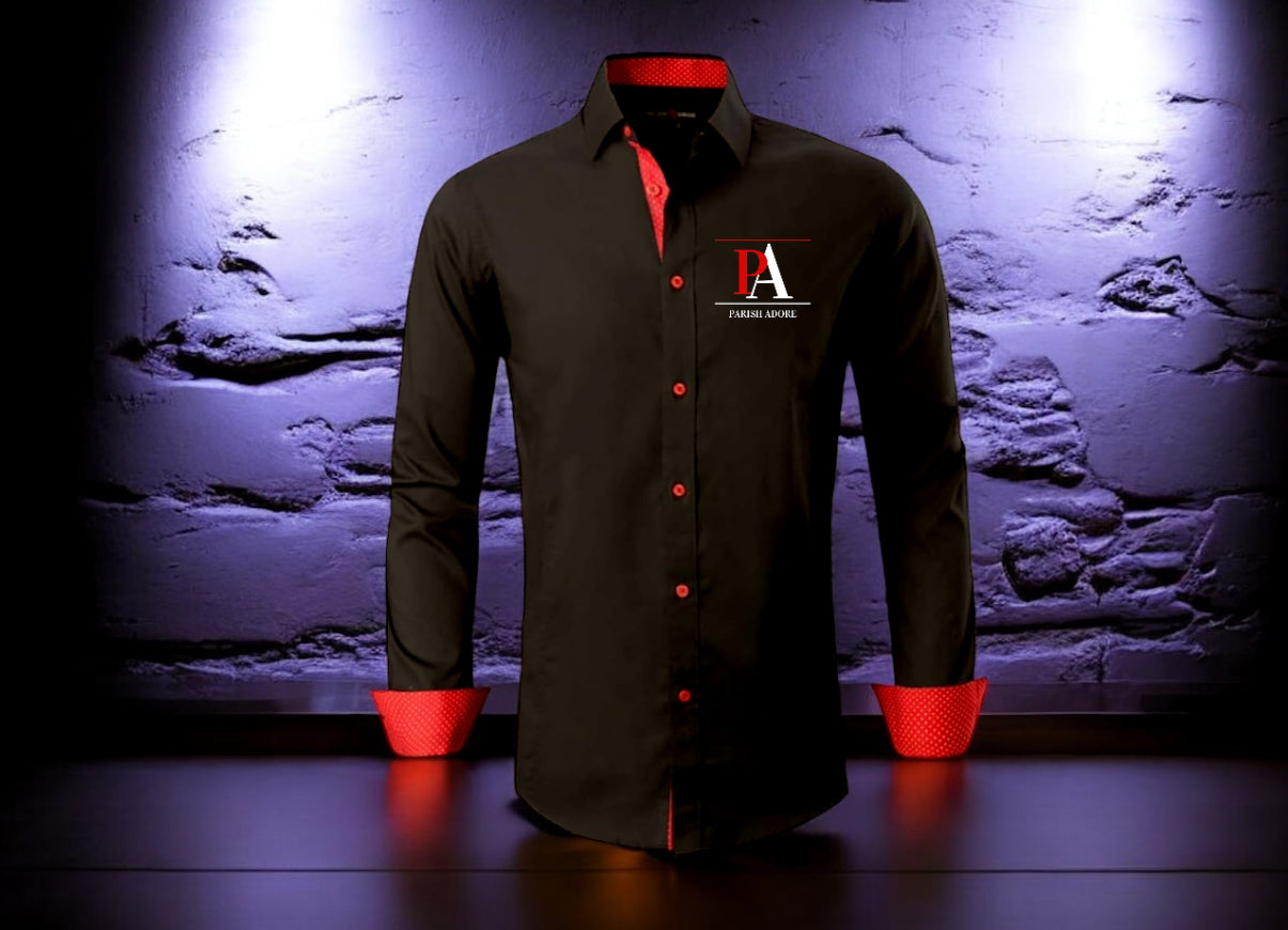 Black and red Parish Adore Button up